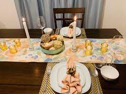 Here are 13 romantic dinner date ideas for two that are easy and a lot of fun. Romantic Dinner For Two Setup A Candlelit Dinner For The Husband S Birthday Homedecor Fauxfleur Candlelit Dinner Romantic Dinners Romantic Dinner For Two