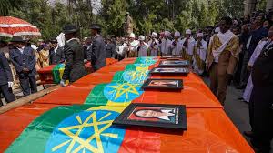 Ethiopia's transport minister said on sunday that flight recorder data indicated clear similarities exist between last week's ethiopian airlines plane crash and the both crashes involved the same model of plane — boeing's 737 max 8 — and both pilots reported flight control issues, causing aviation. Ethiopian Airlines Empty Coffins Buried After Boeing 737 Max 8 Crash Bbc News