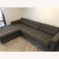 Gus modern thatcher sofa review. Gus Modern Jane Sofa Bi Sectional Grey With Steel Aptdeco