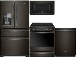 Brands like samsung, whirlpool, and frigidaire combine but an appliance is only truly smart if it has the features you actually want and need. Whirlpool Black Stainless Kitchen Package Appliance Direct Appliances