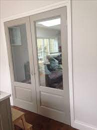 This keeps exterior sound out and interior sound in while allowing ample natural light to flow through office interiors. My Glazed Double Doors Painted Hardwick White By Farrow And Ball Doubledoor Doubledoordesign Double Doors Interior French Doors Interior Internal Glass Doors