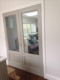 Custom design a unique double sliding barn door! My Glazed Double Doors Painted Hardwick White By Farrow And Ball Doubledoor Doubledoordesig Double Doors Interior French Doors Interior Internal Glass Doors