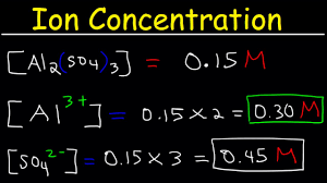 • ionic strength, i = concentration of ions and charge in solution. Ion Concentration In Solutions From Molarity Chemistry Practice Problems Youtube