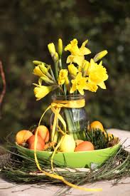 Deko Tipp Grun Gelbe Harmonie Ostern Deko Deko Tischdeko Fruhling