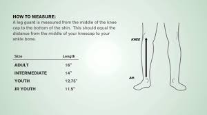 Easton Leg Guard Sizing