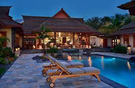 Pool deck, composite, composite rail. How To Use Tiki Torches To Light Up The Outdoors