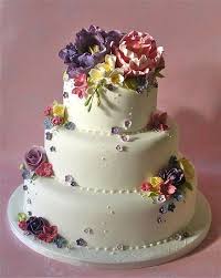 Cottage Garden Wedding Cake By Niceicing Cakesdecor Com Cake Decorating Website Cool Wedding Cakes Cake Garden Wedding Cake