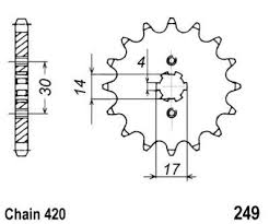 Sprocket Front Less 1 Tooth Jt Check Chain Length Ac0794