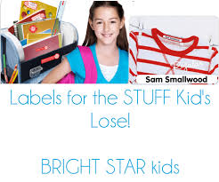 Organizing ideas for kids are essential for a mom to keep things in order. Bright Star Kids School Labels Kit Keep Your Items Close At Hand 5 Minutes For Mom