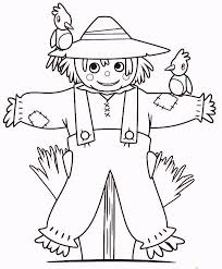 Funny Fall Scarecrow Coloring Pages Coloring Pages Fall Scarecrows Scarecrow