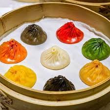 rainbow xiao long bao different colors of xiaolongbao 小籠包 have different tastes this restaurant is located in shanghai ch restaurant recipes eat cuisine