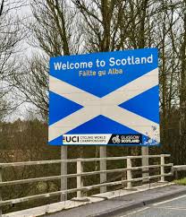 A little reminder to all of those of you joining us in Moffat from the south in the next few days. Once you reach the welcome to Scotland sign at Gretna, you