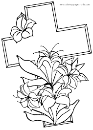 Probably bunny coloring pages, easter egg coloring pages, lily coloring pages and other images of spring, or religious symbols like jesus, the our religious easter coloring pages may be used only for your. Cross With Easter Flowers Color Page Religious Easter Color Page Coloring Pages For Kids Religious Coloring Pages Printable Coloring Pages Color Pages Kids Coloring Pages