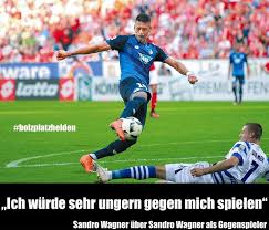 Ich Wurde Sehr Ungern Gegen Mich Spielen Sandro Wagner Uber Sandro Wagner Als Gegenspieler Wir Konnen Es Verstehen Lieber Sandrowag Lotto Helden Instagram