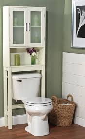 Antique White Frosted Pane Space Saver Over The Toilet Cabinet Bathroom Space Saver Over Toilet Storage