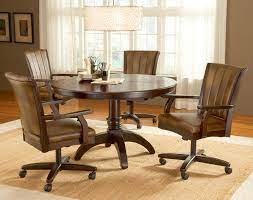 Find the perfect home furnishings at hayneedle, where you can buy online while you explore our room designs and curated looks for tips, ideas & inspiration to help you along the way. Dining Chairs With Casters Swivel Enter Home Round Dining Table Sets Oak Dining Chairs Caster Chairs