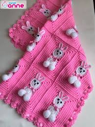 Tavsanli Bebek Battaniye Yapimi Baby Knitting Patterns Tig Isleri Orgu