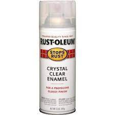 The clear coat works to blend in the touch up paint to perfectly match the surrounding paint. Rust Oleum Stops Rust Gloss Clear Enamel Paint 12oz
