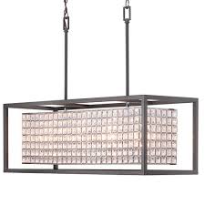 Home Decorators Collection Shimmer Collection 4 Light Graphite Island Chandelier With Clear Crystal Shade 7978hdcgrdi The Home Depot Rectangular Chandelier Home Decorators Collection Iron Chandeliers