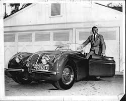 Clark Gable With His Jaguar Xk120 Jaguarclassiccars Classic Cars Jaguar Jaguar Car