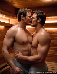 chris pratt making out with henry cavil only wearing black boxers Prompts |  Stable Diffusion Online