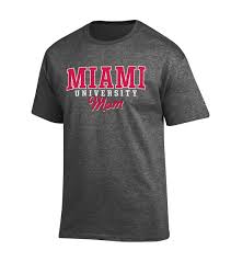 Miami University Mom Graphite Tee University Of Miami Miami Grey Tee