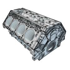 Engine Parts V8 Engine Block 3d Model Engine Block 3d Model V8 Engine