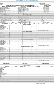 Project Management Cost Estimate Worksheet