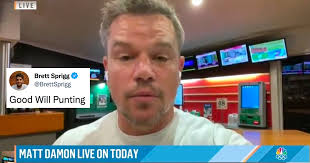 Born october 8, 1970) is an american actor, producer, and screenwriter. Matt Damon Did A Live Interview From The Pub Proving He S A True Aussie