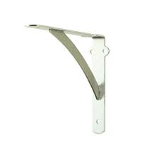 Make your shelves as special as the items displayed with our selection of decorative shelf brackets at anthropologie. Everbilt 10 In X 8 In Satin Nickel Heavy Duty Shelf Bracket 14855 The Home Depot