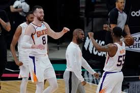 Lebron james shaken up after hard foul; Phoenix Suns Await Lakers Warriors Winner From Play In Tournament