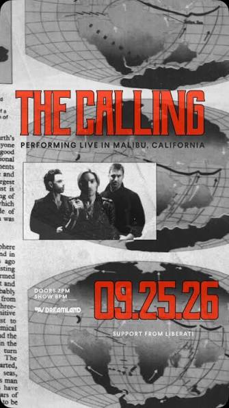 ALBUM RELEASE SHOW 🙌. Tickets link in bio. See you there! | The Calling