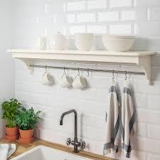 Etagère murale en forme rectangulaire. Tornviken Etagere Murale Blanc Casse 120 Cm Ikea