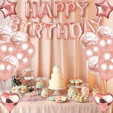 Decoracao Happy Birthday Dourado Rose Parcelamento Sem Juros