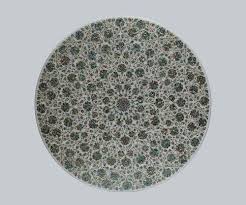 Commercial qualitysturdy elegant designeasy to. White 2x2 Feet Marble Malachite Inlay Work Table Top Round Shape Gems Stone Rs 45000 Piece Id 14297762533