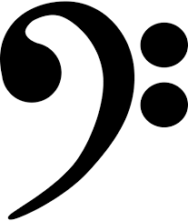Vector Drawing Of Bass Clef Clef Vector Drawing Guitar Vector
