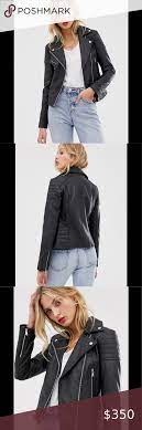 Asos Barney S Originals Clara Leather In 2021 Cropped Faux Leather Jacket Black Faux Leather Jacket Leather Jacket