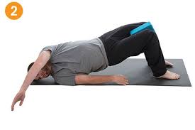 Bridge With Block And Twist 2 Stack Baseball Yoga Tommy John