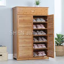 Choose from contactless same day delivery, drive up and more. Bamboo Simple Modern Shoe Cabinet Simple Multi Purpose Shoe Rack Solid Wood Door Storage Shoe Cabinet Large Capacity Shoe Cabinets Aliexpress