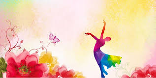 Colorful Gorgeous Dancer Silhouette Dance Enrollment Poster Background Material Dance Background Paint Background Colorful Backgrounds