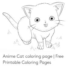 The cats at the cat island in japan love sharing the place with its residents. Anime Cat Coloring Page Free Printable Coloring Pages Anime Meme On Me Me