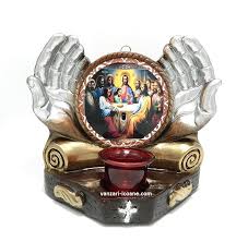 Livrare gratuita la comenzile de peste 500 lei. Candela Maini Cu Icoana Cina Cea De Taina Vanzari Icoane