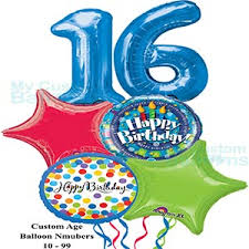 More 7 and some 5 balloons. My Custom Balloons Birthday Balloon Bouquet Big Number Delivery