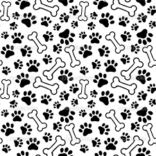 Black And White Paw Print Wallpaper Puppy Printed Wallpaper Google Search Dog Paw Print Paw Print Background Pet Paw Print