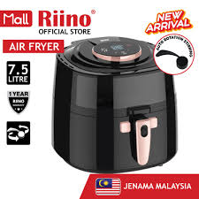 Buy riino air fryers malaysia ? Riino Turbo Air Fryer Advance Intelligent Auto Rotation Stirring Oil Free Cooking Function Cooker Fryers 7 5l Yj928a Shopee Malaysia