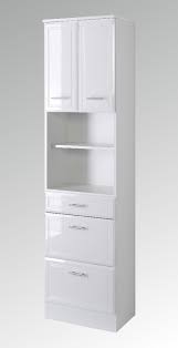 Andere angebote 101,34 € (6 gebrauchte und neue artikel) yoleo badezimmerschrank hochglanz, weiß badschrank schmal badregal mit 5 fächer 2 türen und 1 schublade 180 x 31 x 30 cm holz hoch. Bad Hochschrank Neapel 2 Turig 3 Schubladen 50 Cm Breit Hochglanz Weiss Einrichtung Fur Jeden Geschmack Bei Moebel Guenstig De