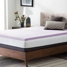 Lucid 2 Lavender Memory Foam Topper Cal King Mattress Memory Foam Topper Memory Foam Mattress Topper