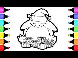 Coloring Pages Pokemon Snorlax Christmas Gifts I Fun Colouring For Children Youtube