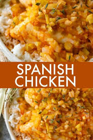 Spanish Chicken Recipe Spanish Chicken Dinner Main Dish Recipes