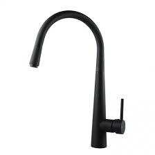 Black kitchen mixer taps au. Aq Round Matte Black Pull Out Kitchen Sink Mixer Tap Total Home Design